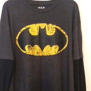 Shirt Batman mens size XL chest 46-48” new 58% cotton polyester attached sleeves